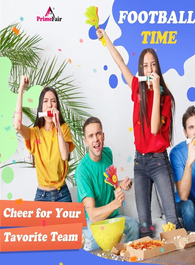 PRIMEFAIR مجموعة برايم فير من أدوات التصفيق اليدوية، وأدوات إصدار الضوضاء البلاستيكية، وهدايا الحفلات بألوان متنوعة، وأدوات إصدار الضوضاء، وهدايا الحفلات الموسيقية، وأدوات التشجيع، ولعبة التصفيق اليدوي (عبوة من 3 قطع) - Image 4